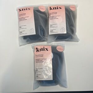 NEW 3 Packs Knix Reusable Snap Leakproof Menstrual Pads Sustainable No Waste OS